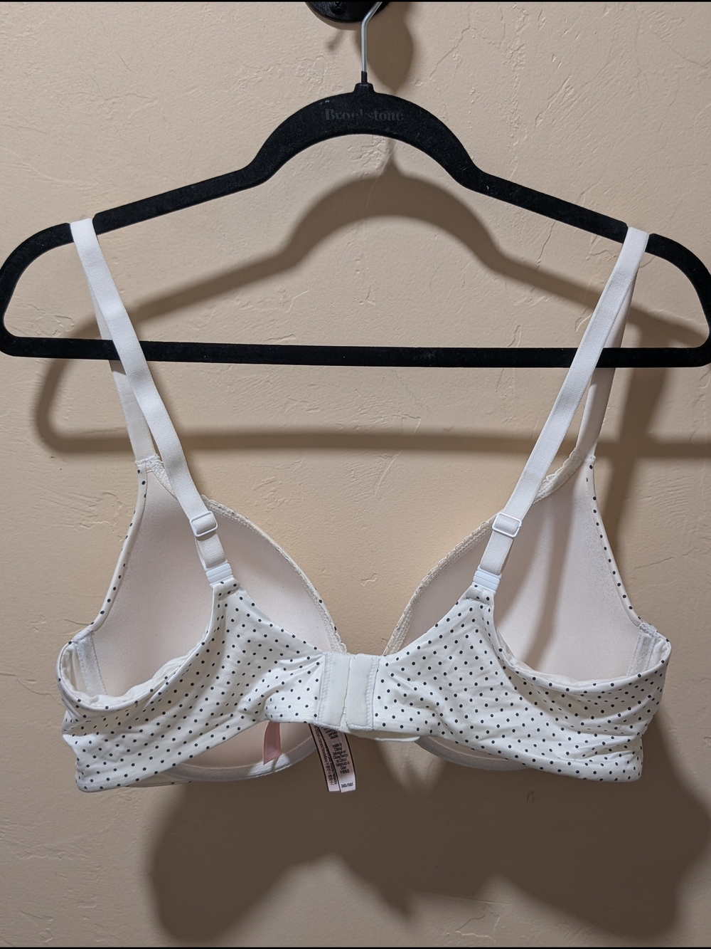 EUC Body By Victoria's Secret Lined Perfect Push Up Bra Black/White Polka Dots - Picture 4 of 6